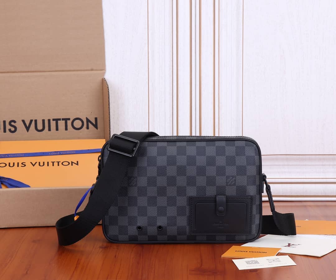 Louis Vuitton Alpha Damier Graphite Canvas Messenger Bag Replica N40364