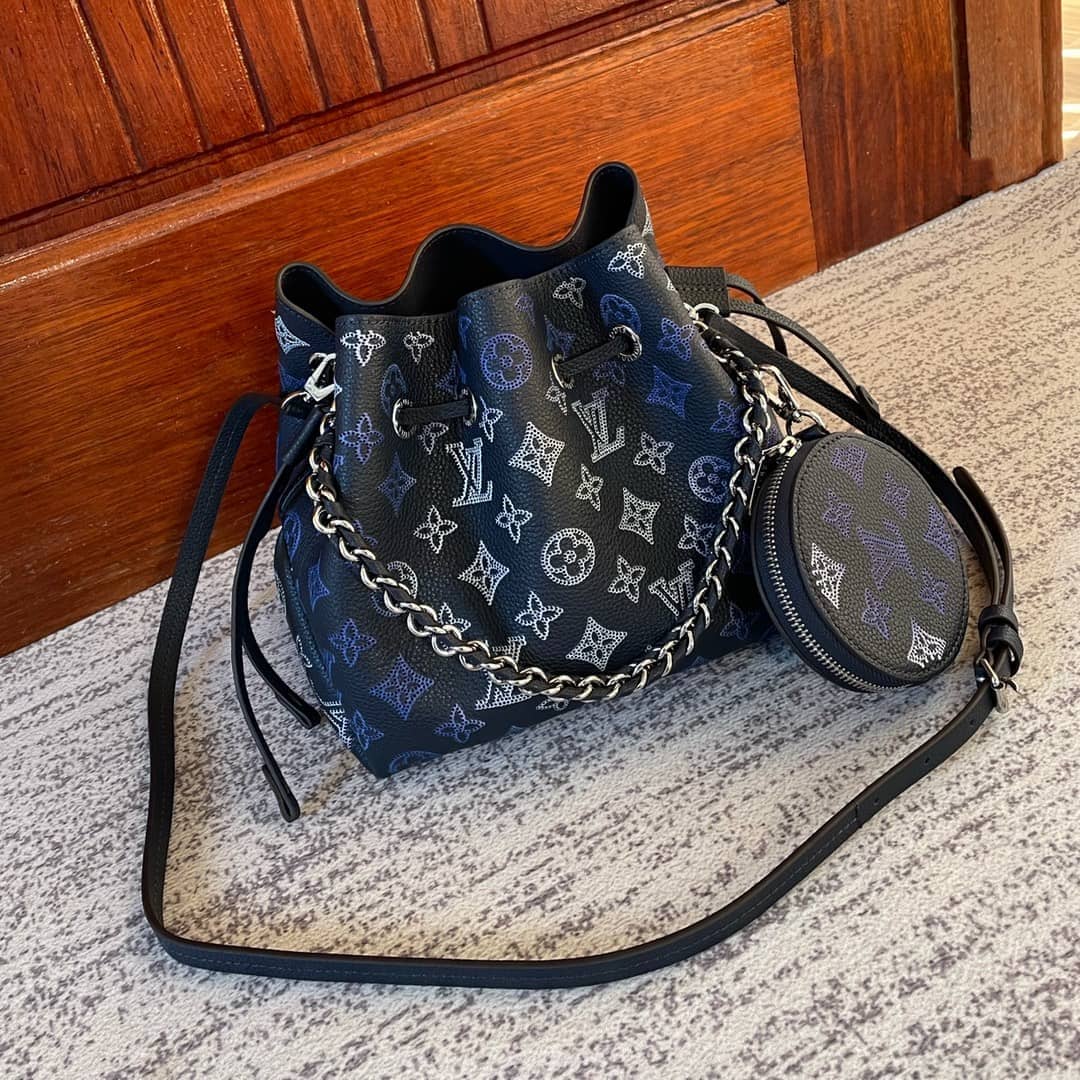 Louis Vuitton Bella Mahina Blue M59552 Replica Bucket Bag