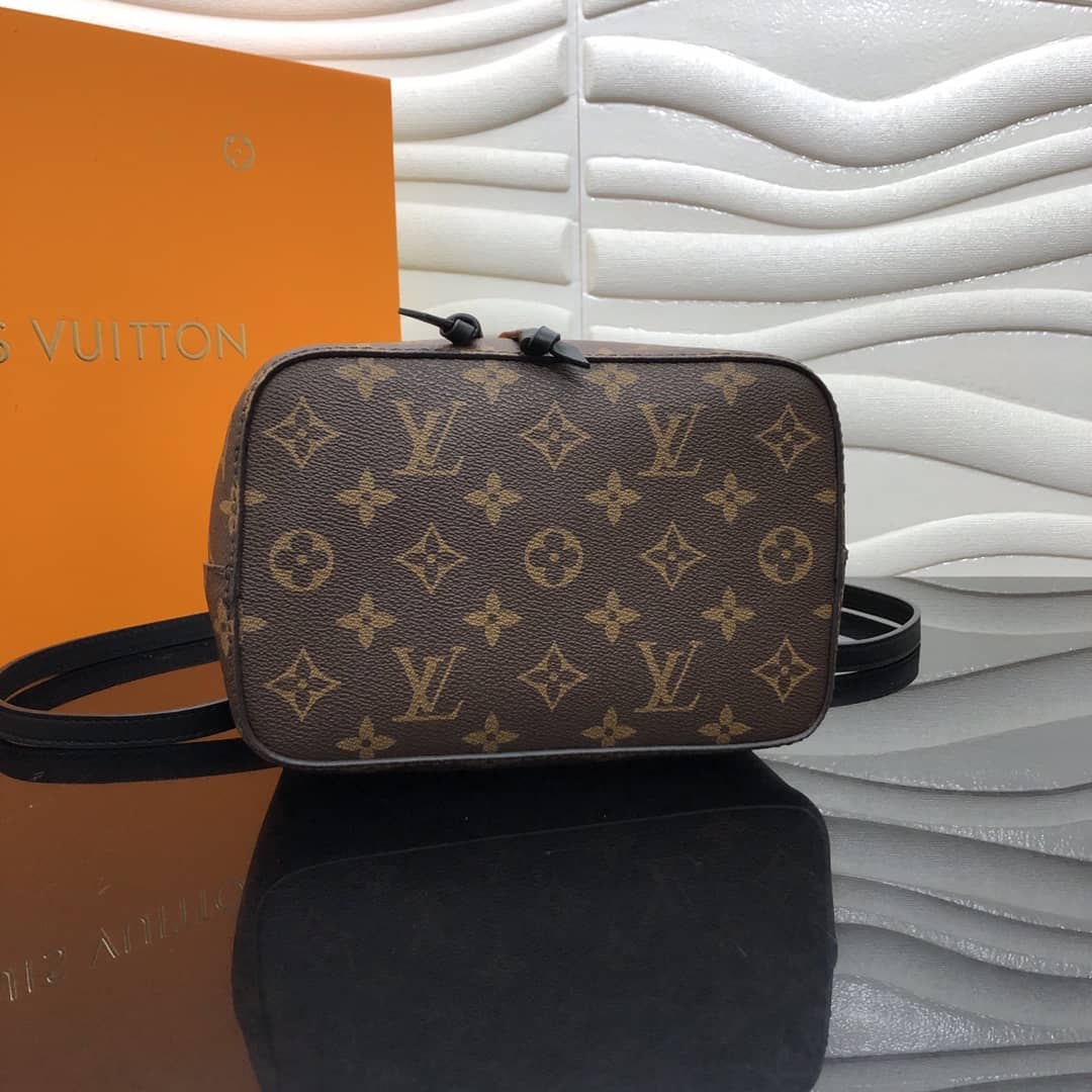 Louis Vuitton Noe Monogram Canvas Replica Bucket Bag Black