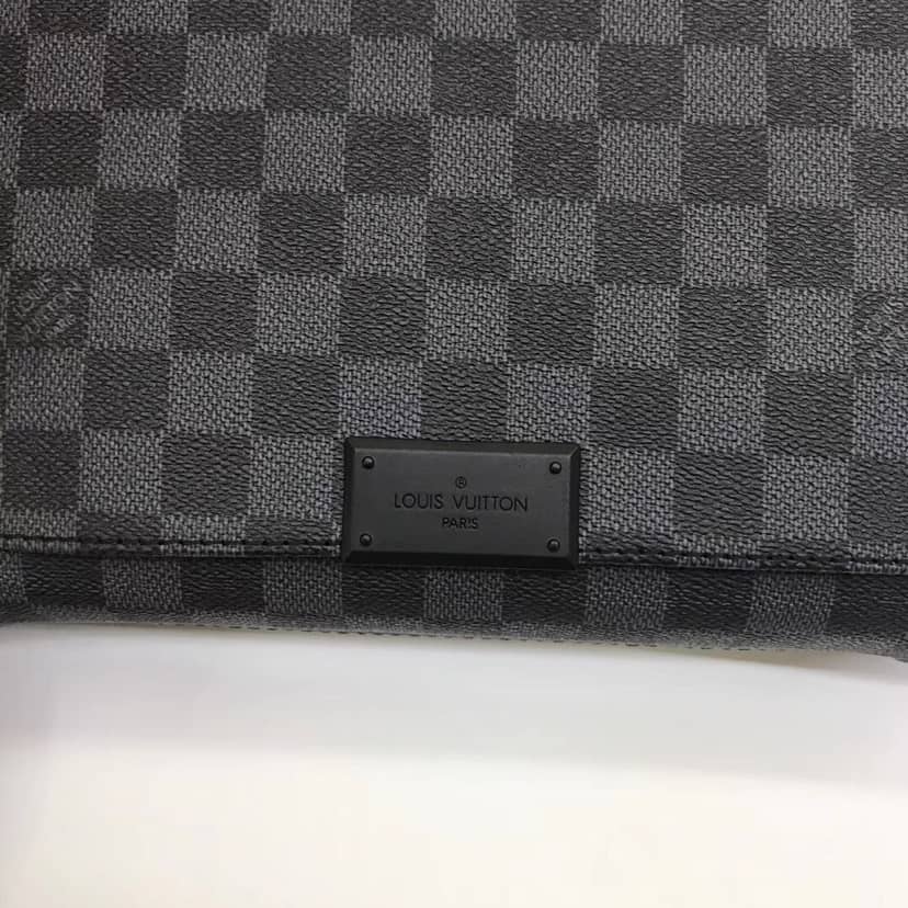 Louis Vuitton Damier Graphite District MM Shoulder Bag Replica N41272