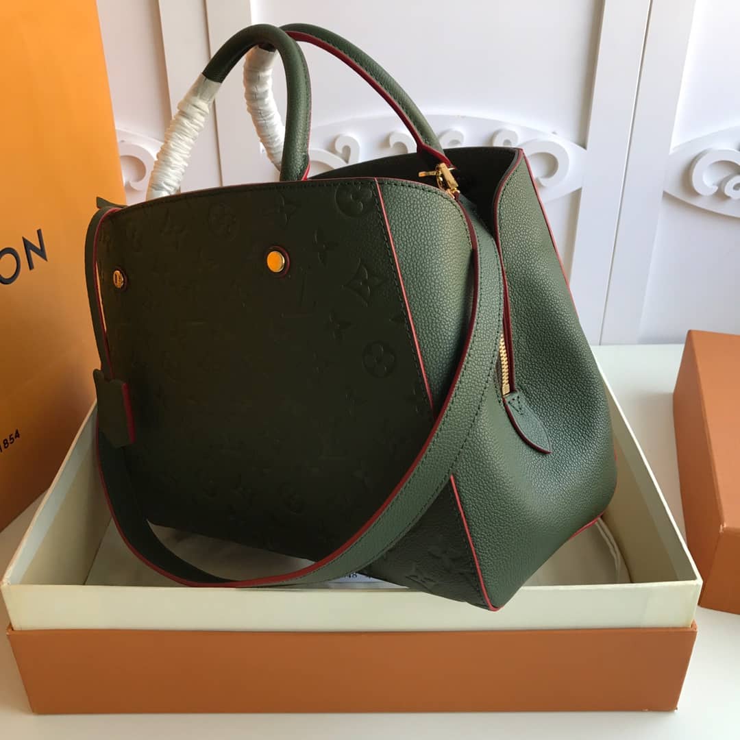 Louis Vuitton Monogram Montaigne MM Shoulder Bag Replica Green M41048