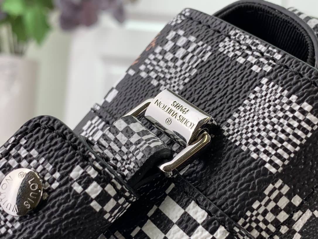 Louis Vuitton Damier Distorted Flap Soft Trunk 2Way Replica N50032