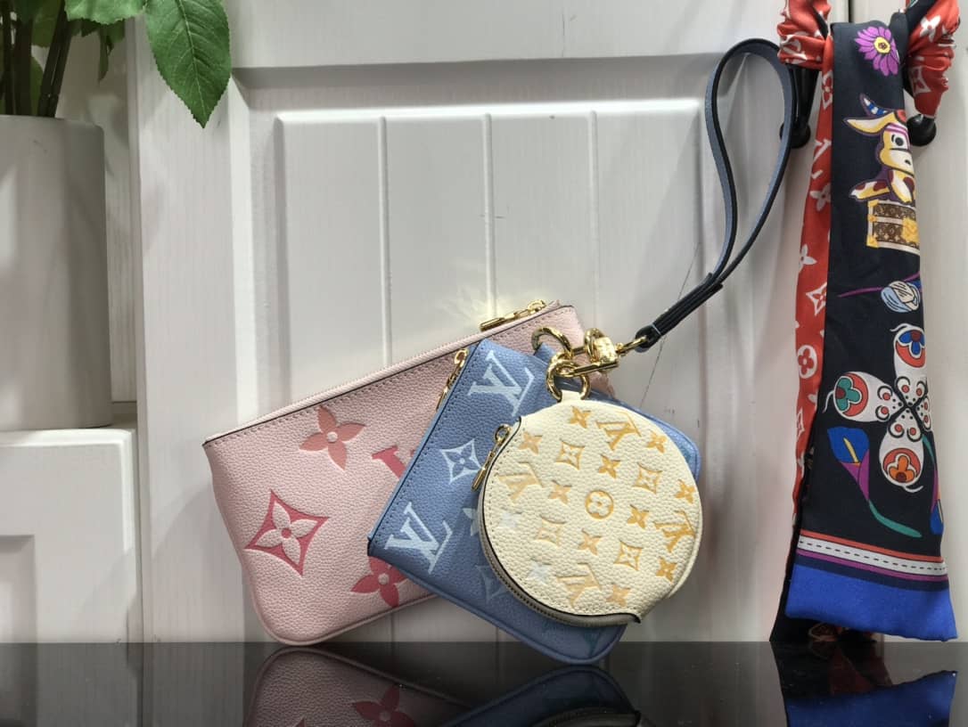 Louis Vuitton Trio Pouch Monogram Empreinte Replica M80407
