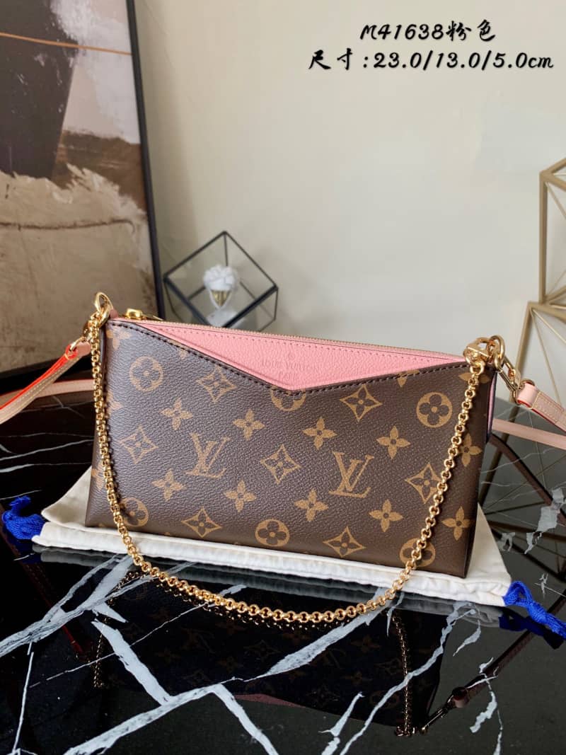 Louis Vuitton Pallas Replica Clutch Monogram 2way Pink M41638