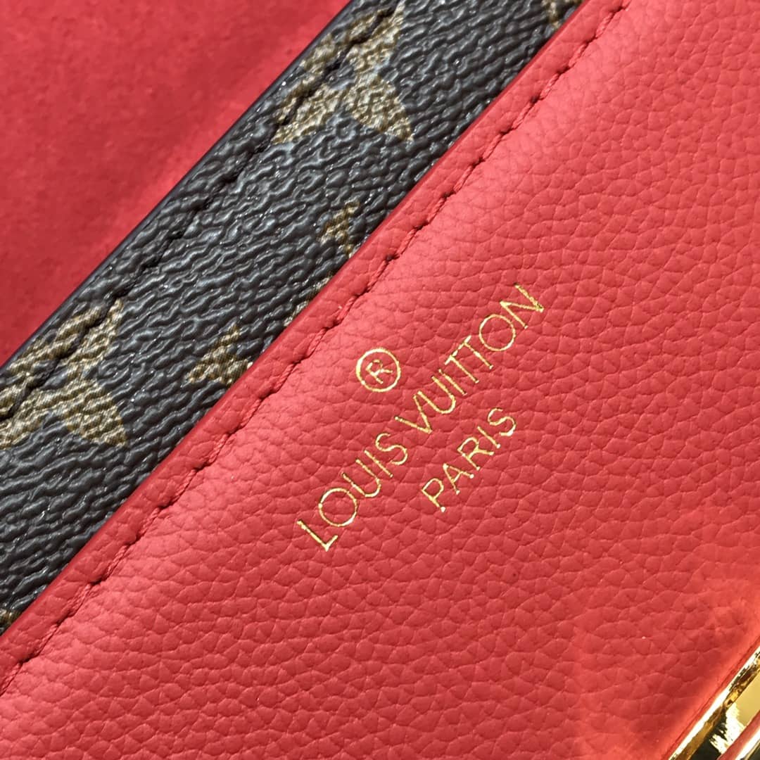 Louis Vuitton Monogram Canvas Victoire Chain Bag Replica Red M41731