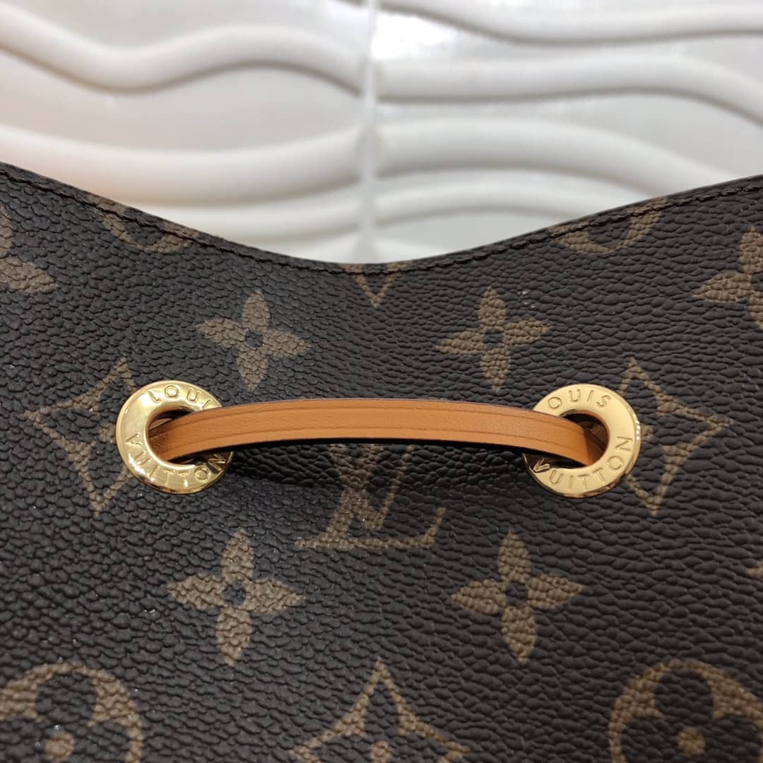 Louis Vuitton Neonoe Replica Bucket Bag Brown Yellow M44020