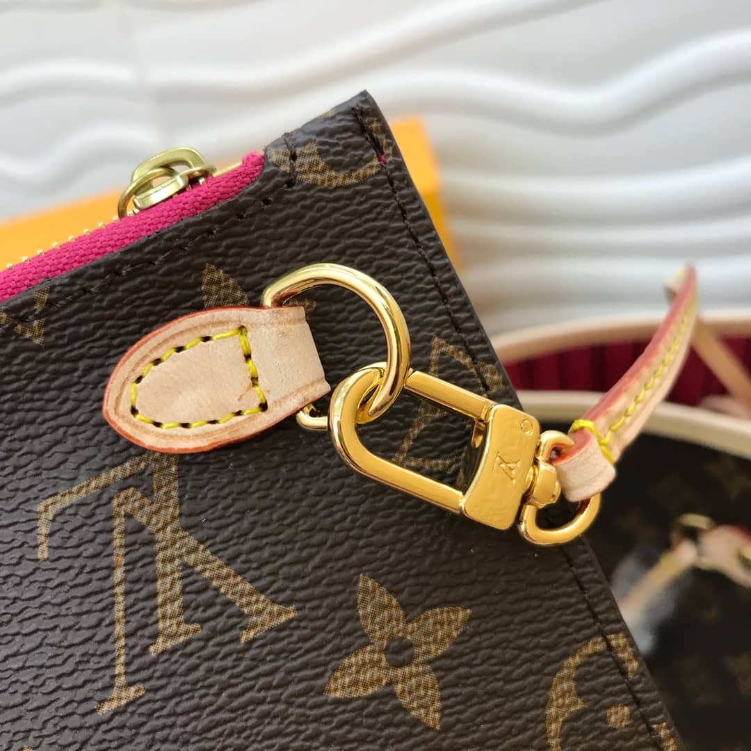 Louis Vuitton Neverfull Dupe Monogram GM Shoulder Bag Replica Pink M40990