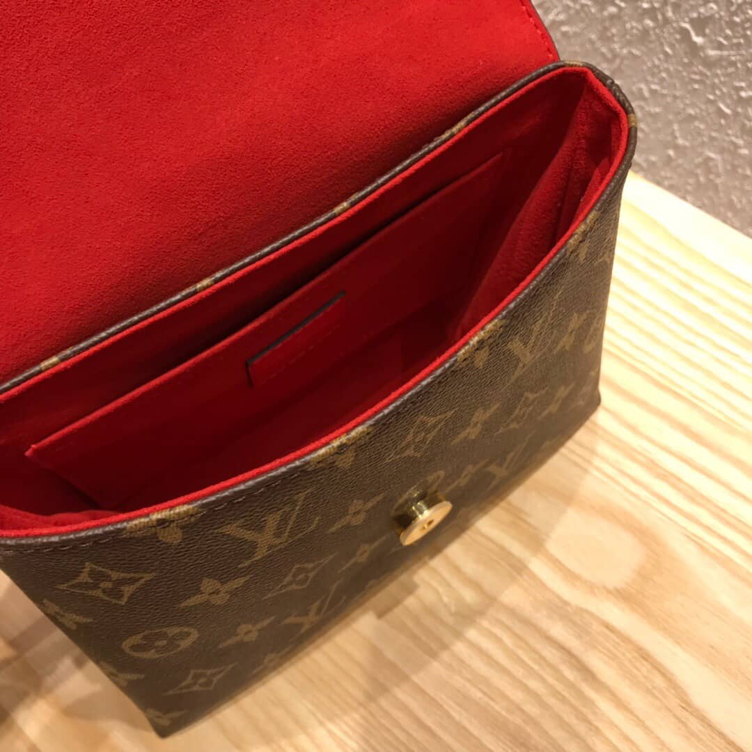 Louis Vuitton Monogram Canvas Locky BB Bag Replica Red M44321