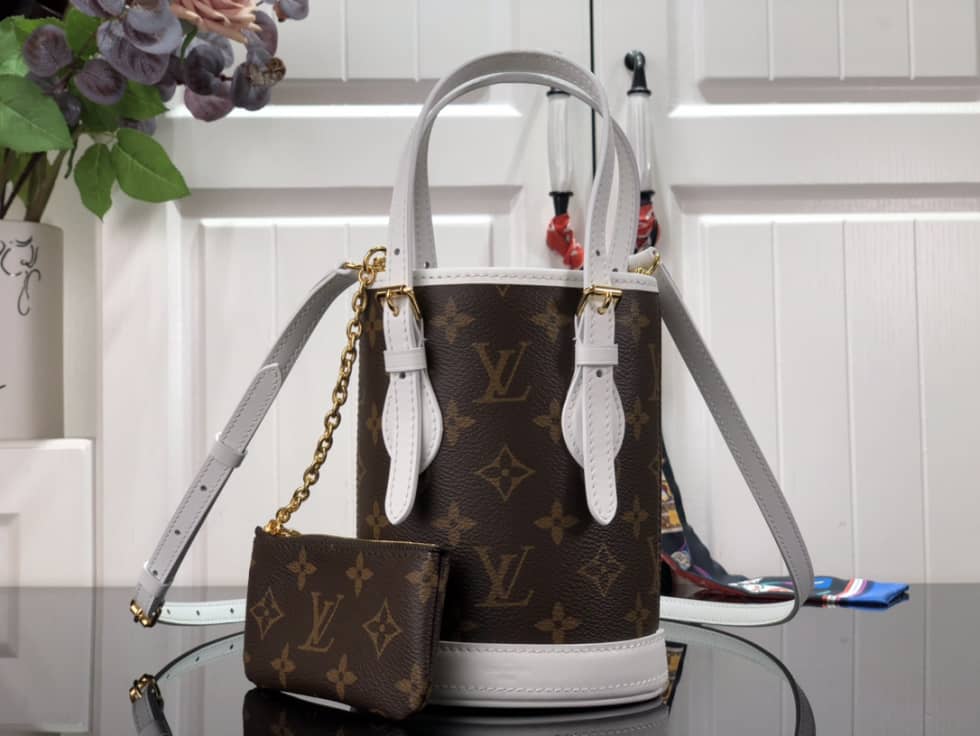 Louis Vuitton Nano Monogram Brown M81489 Replica Bucket Bag