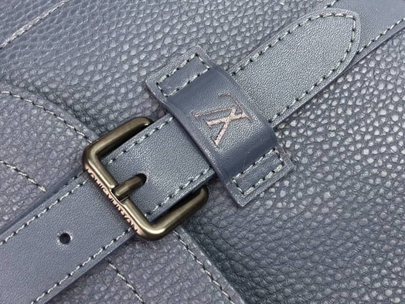 Louis Vuitton Trunk Taurillon Leather Messenger Bag Replica Blue M58494
