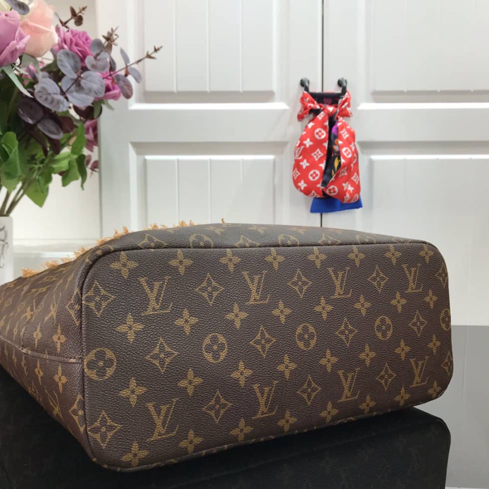 Louis Vuitton Monogram X Comme Des Garons Burned Holes Tote M40011 Replica