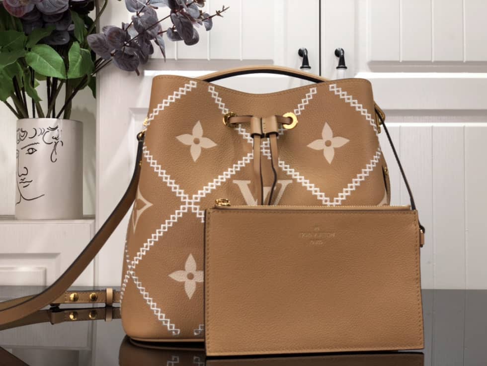 Louis Vuitton NeoNoe MM Brown M46023 Replica Bucket Bag