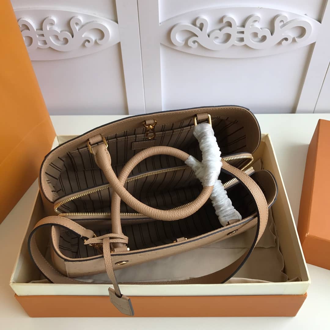 Louis Vuitton Monogram Montaigne MM Shoulder Bag Replica Apricot M41048