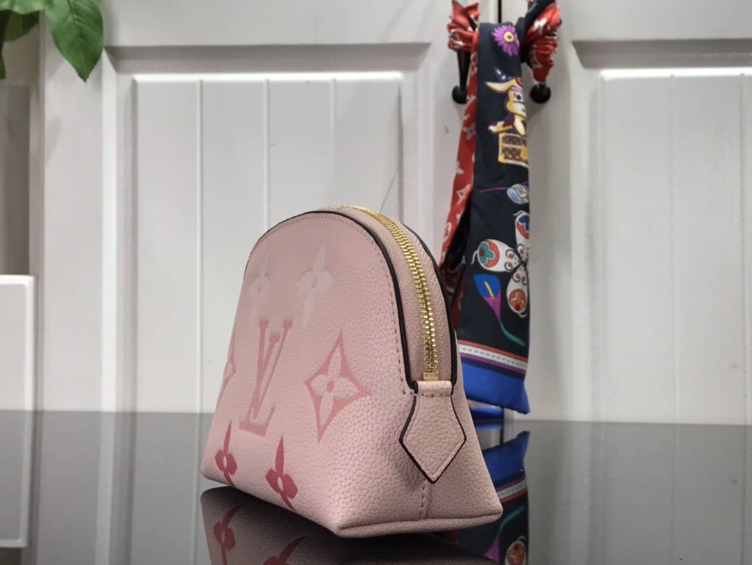 Louis Vuitton Monogram Empreinte Cosmetic Pouch Replica M80502