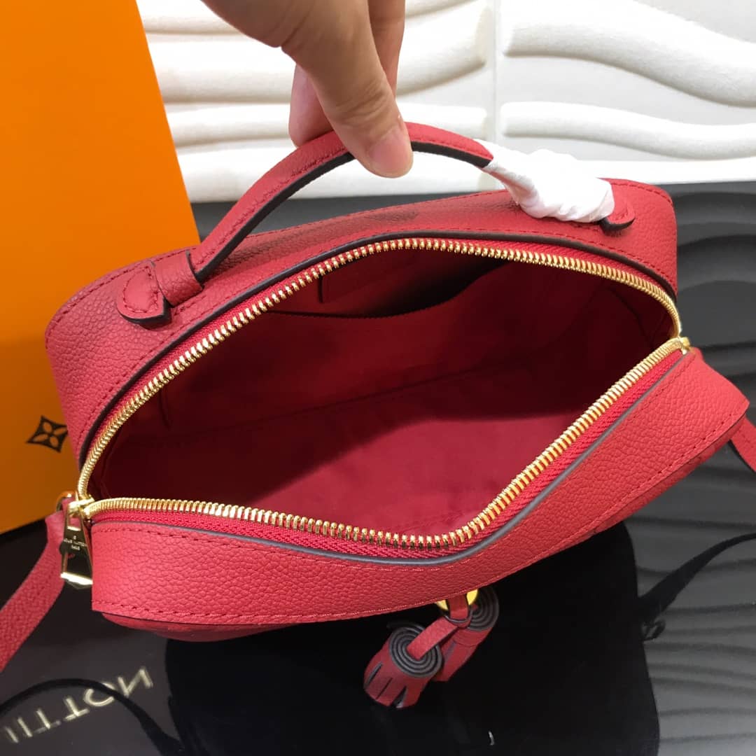 Louis Vuitton Monogram Empreinte Saintonge Replica Bag Red M44606