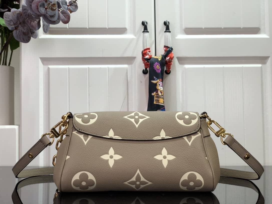 Louis Vuitton Favorite Monogram Empreinte Leather Replica Shoulder Bag Gray M45813