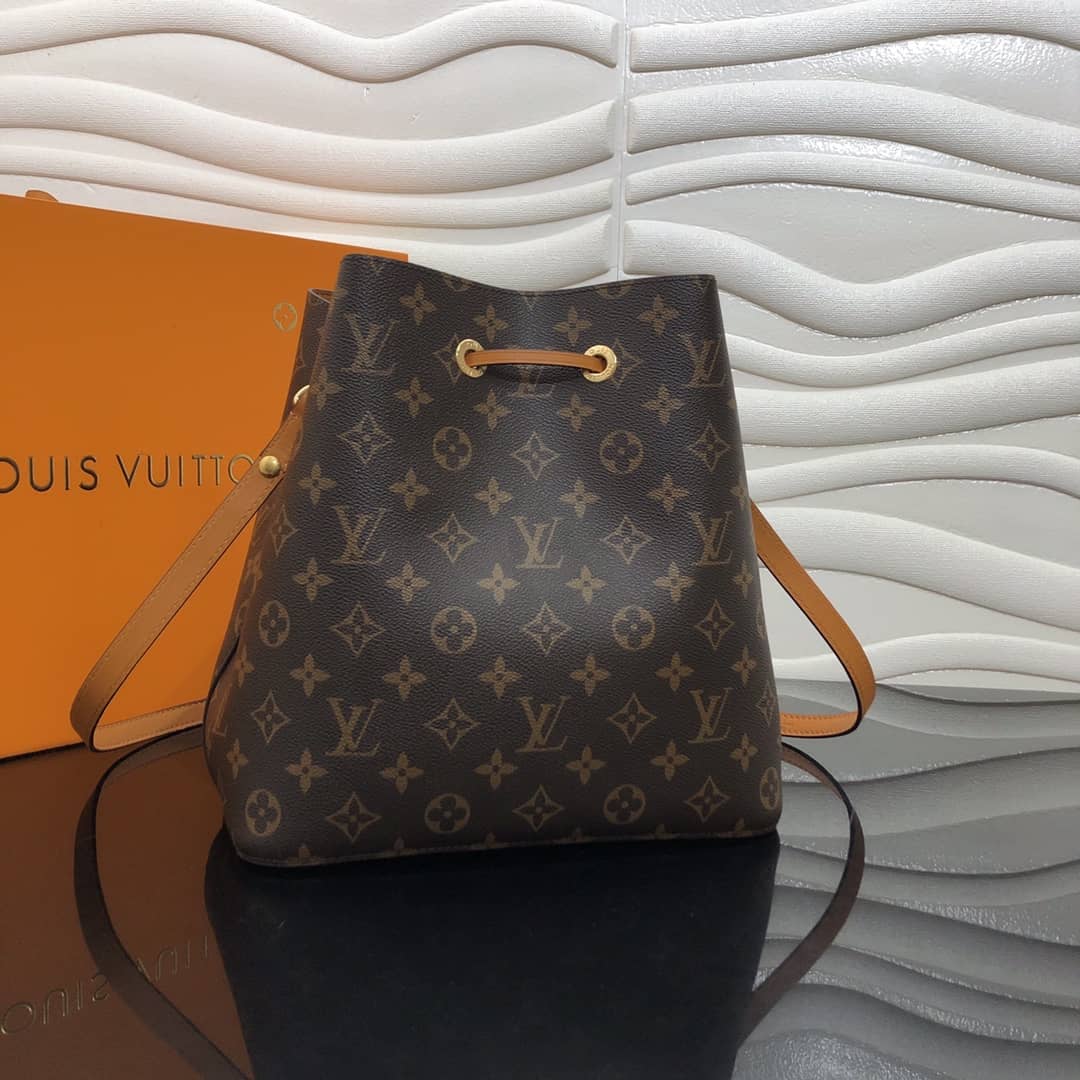 Louis Vuitton Neonoe Replica Bucket Bag Brown Yellow M44020