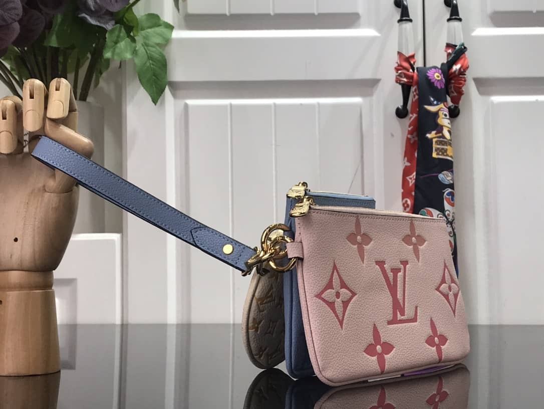 Louis Vuitton Trio Pouch Monogram Empreinte Replica M80407
