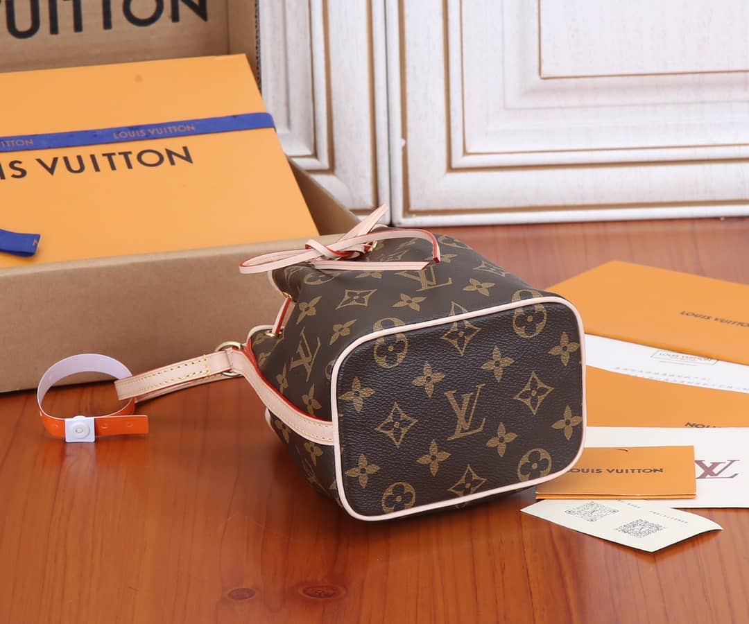 Louis Vuitton Monogram Nano Noe Drawstring Replica Shoulder Bag M41346