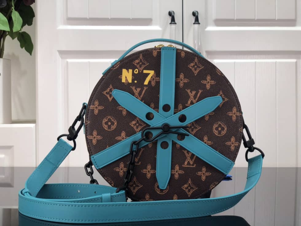 Louis Vuitton Wheel Box Monogram Blue M59706 Replica Crossbody Bag