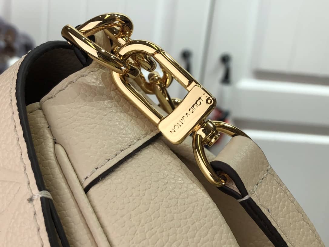 Louis Vuitton Favorite Monogram Empreinte Leather Replica Shoulder Bag Beige M45836