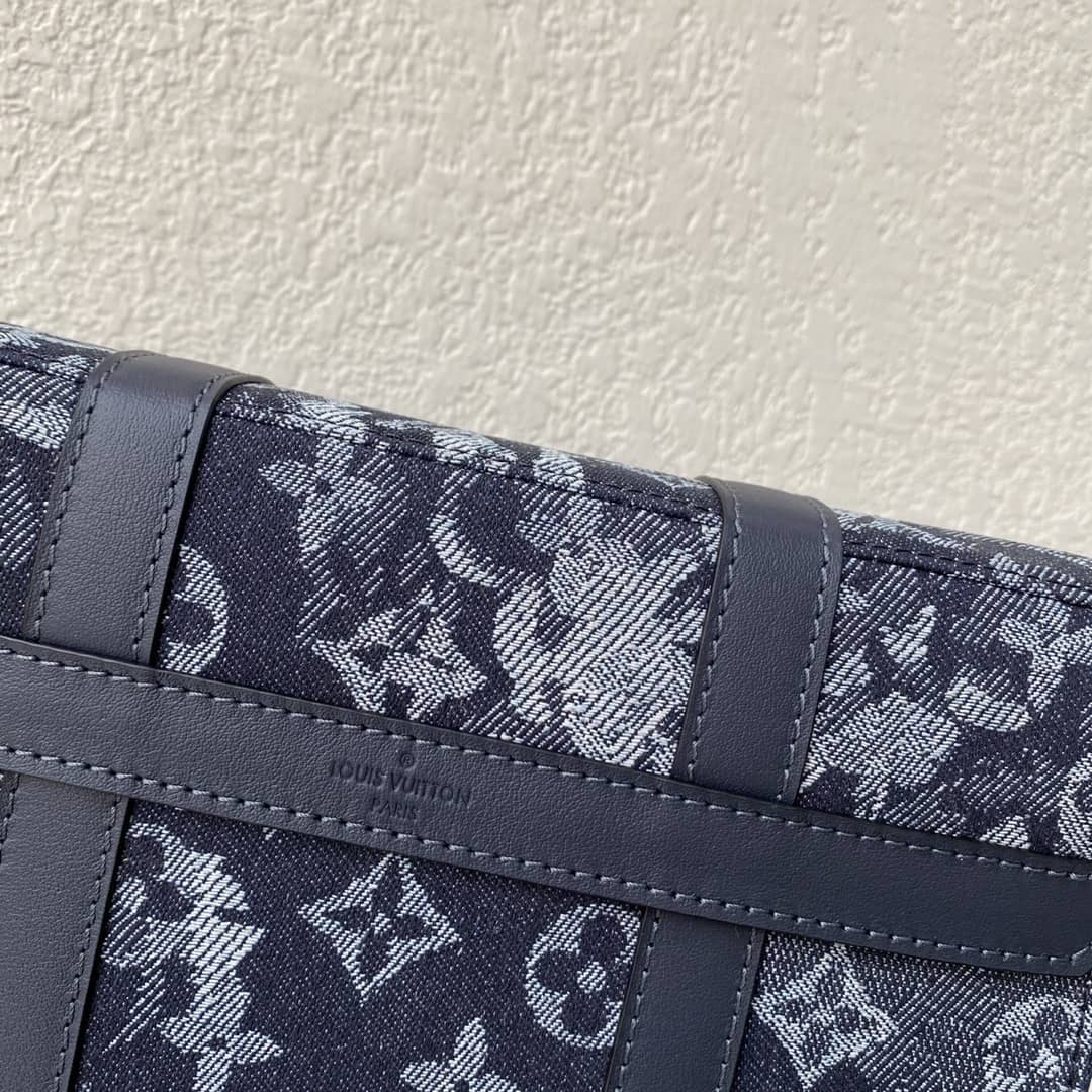 Louis Vuitton Trunk Monogram Messenger Bag Replica Blue M57282