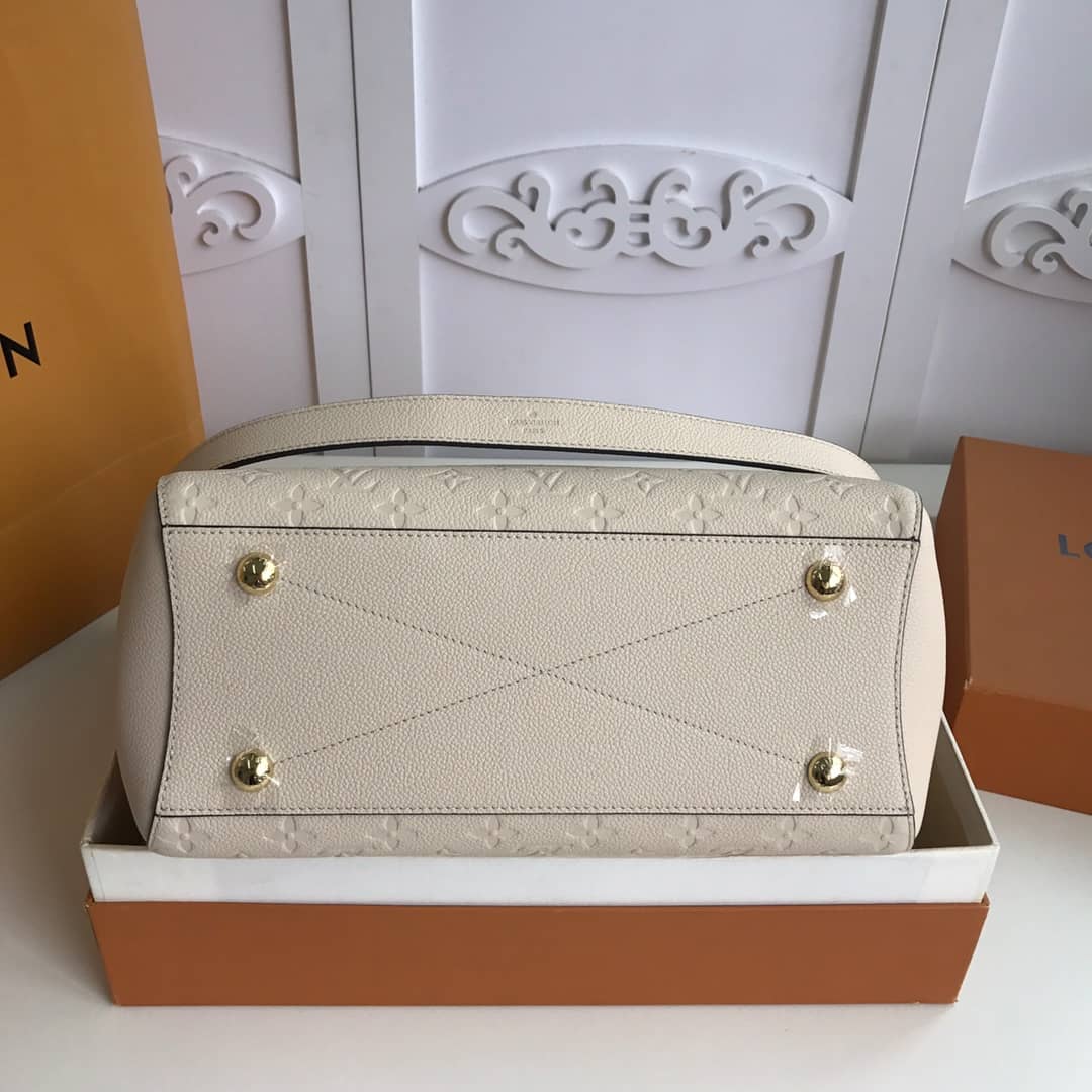Louis Vuitton Monogram Montaigne MM Shoulder Bag Replica White M41048