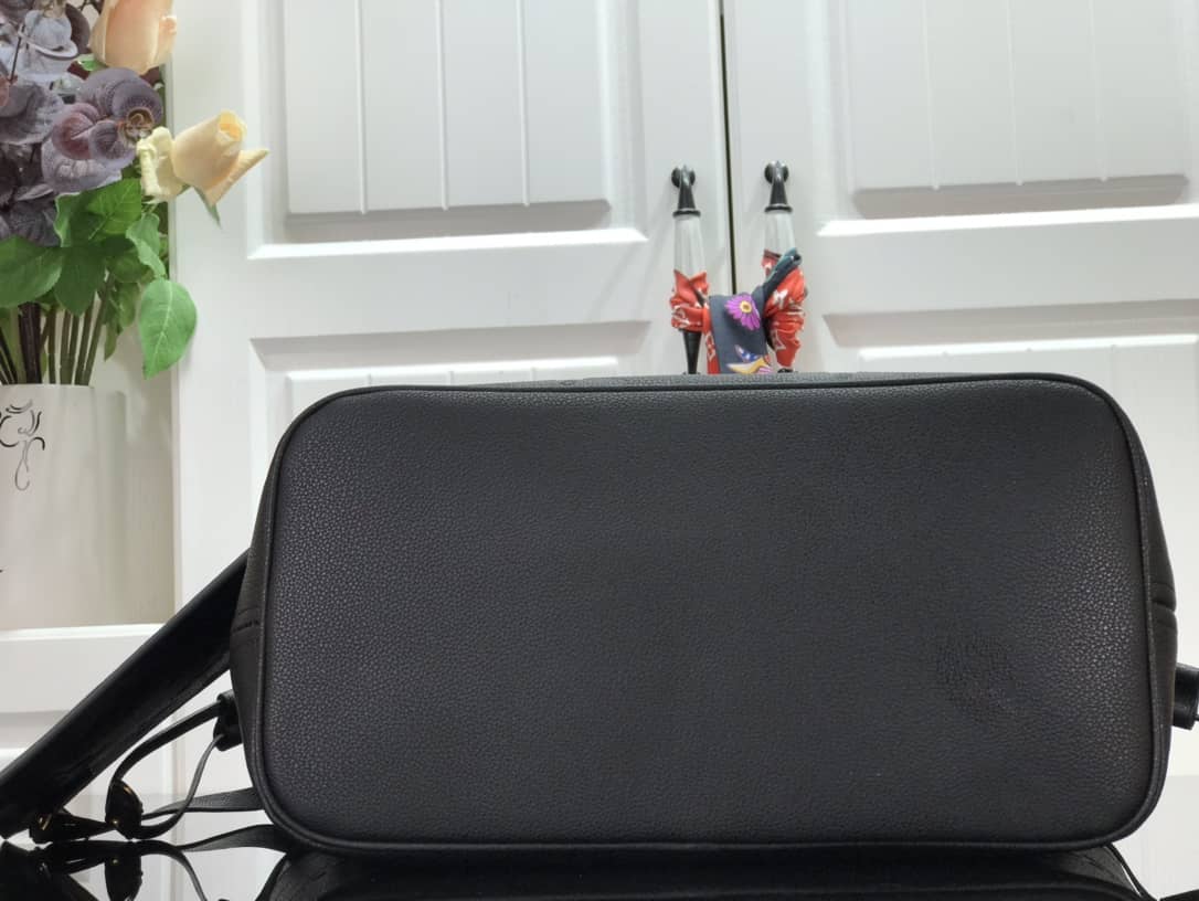 Louis Vuitton Neverfull MM Monogram Empreinte Tourterelle Bag Replica Black M45686