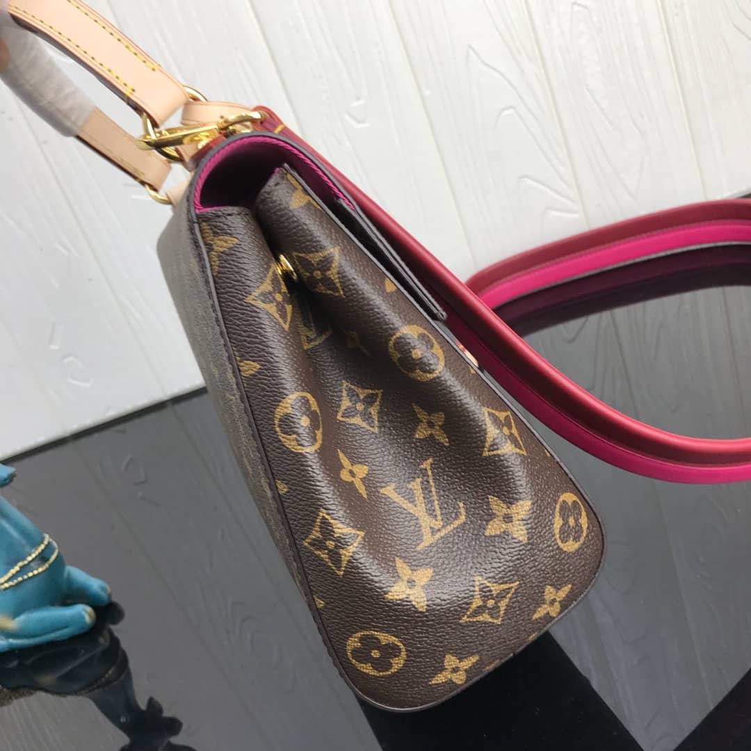 Louis Vuitton Cluny BB Monogram Canvas Shoulder Bag Replica Pink M42738