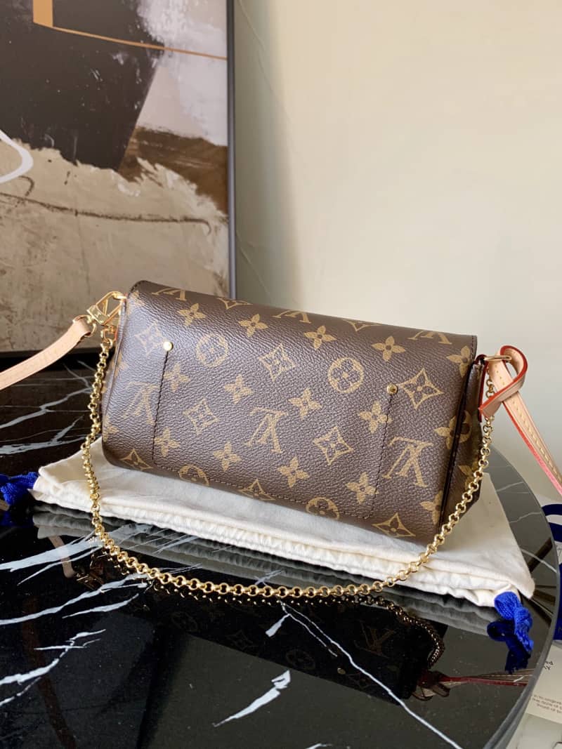 Louis Vuitton Favorite Monogram Canvas MM Replica Bag Brown M40718
