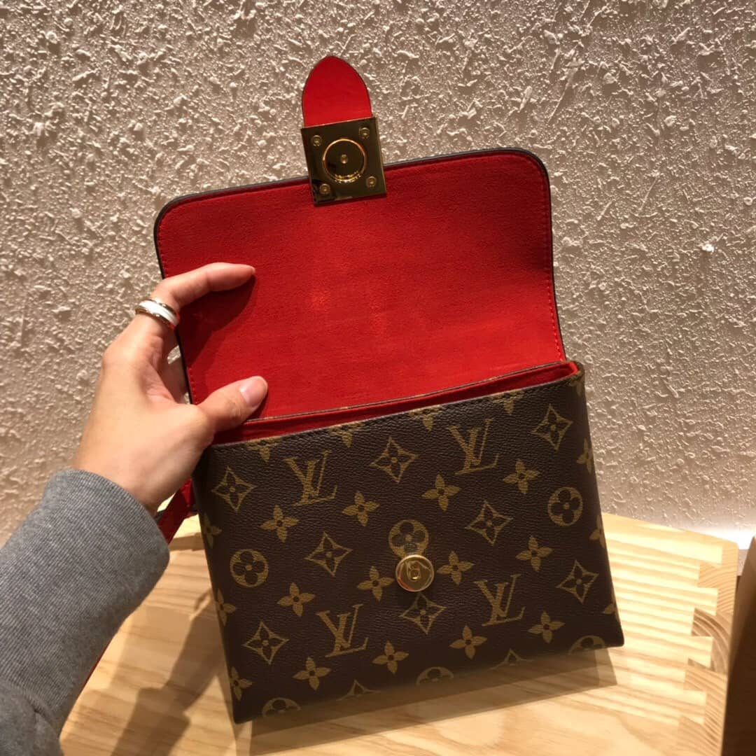 Louis Vuitton Monogram Canvas Locky BB Bag Replica Red M44321