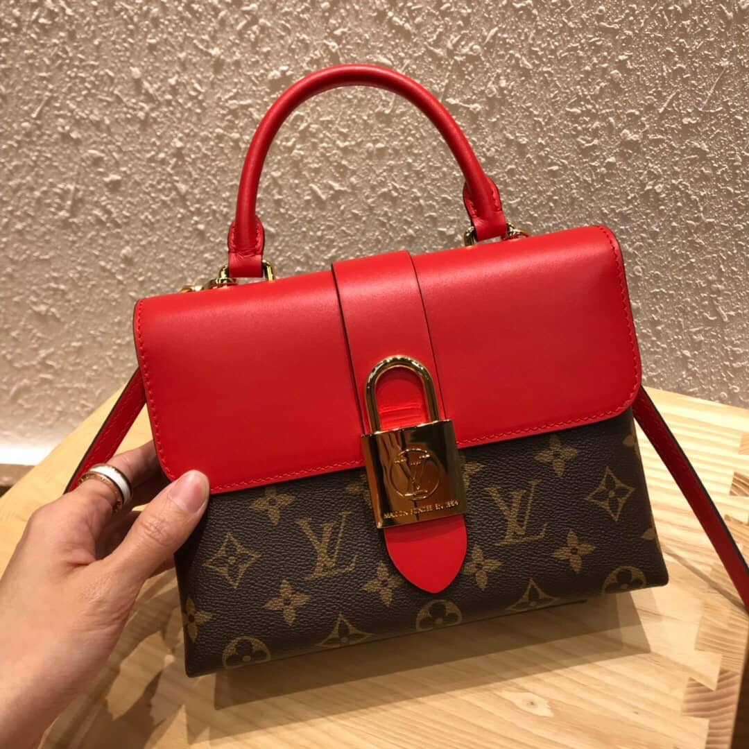 Louis Vuitton Monogram Canvas Locky BB Bag Replica Red M44321