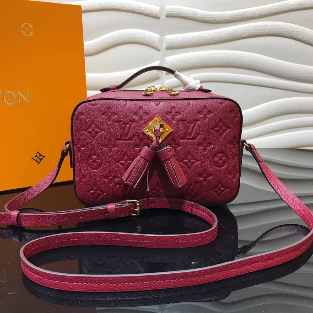 Louis Vuitton Monogram Empreinte Saintonge Replica Bag Rose M44606