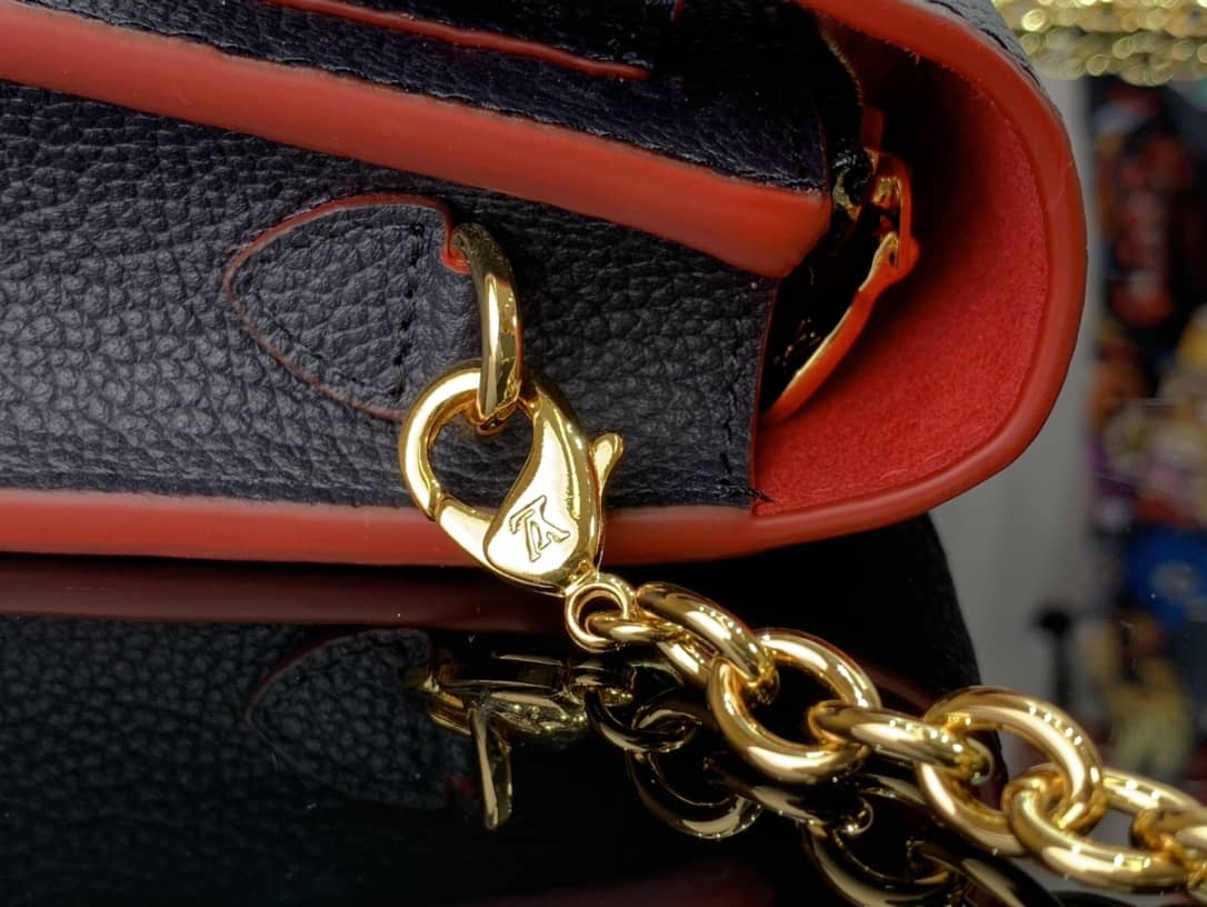 Louis Vuitton Monogram Empreinte Vavin Chain Long Wallet Replica Black M67839