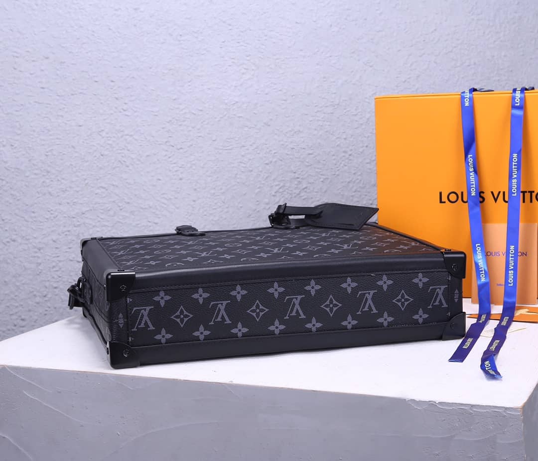 Louis Vuitton Monogram Eclipse Soft Trunk Briefcase Business Bag M44952 Replica Mens Bag