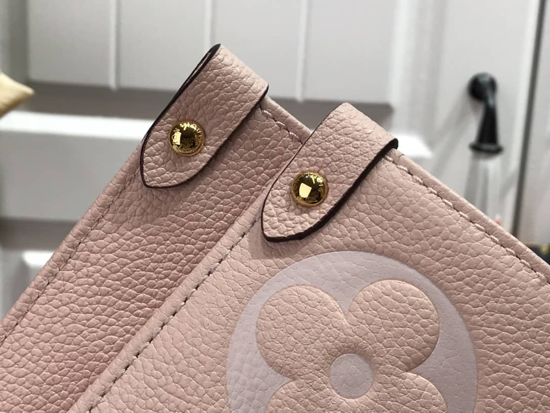 Louis Vuitton On the Go MM Monogram Empreinte Two-way Tote Replica Pink M45717