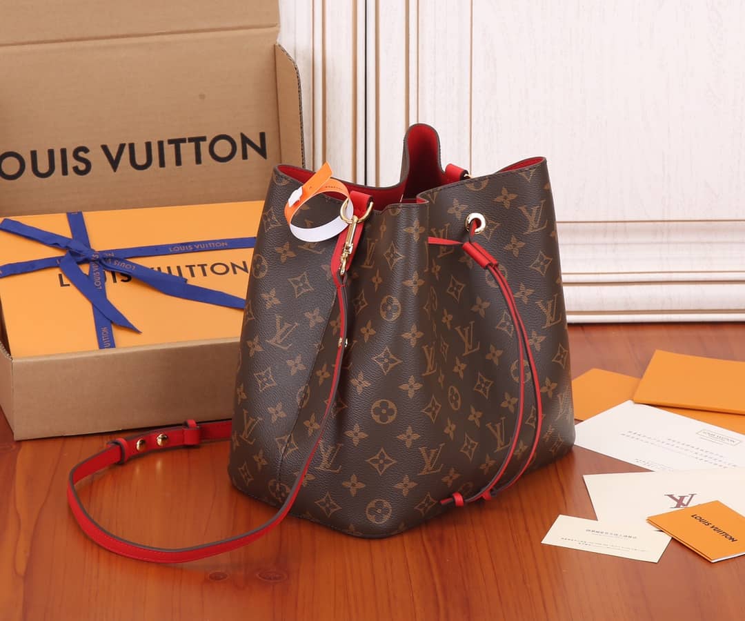 Louis Vuitton Neo Noe Replica Bucket Bag Brown M44021