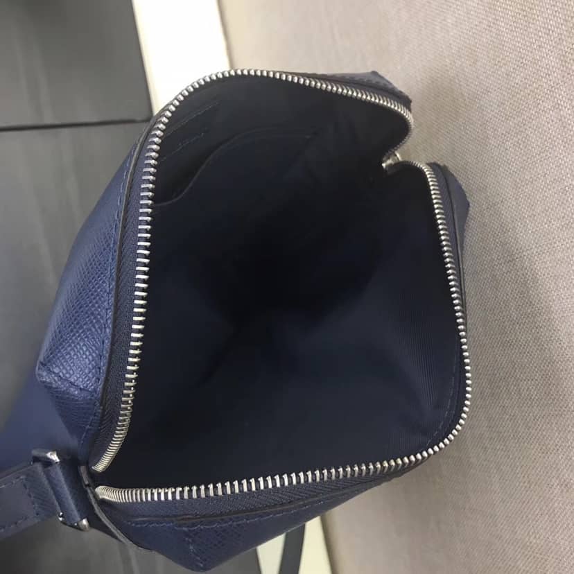 Louis Vuitton Taiga Pochette Grigori Mens Shoulder Bag Replica Blue M30505