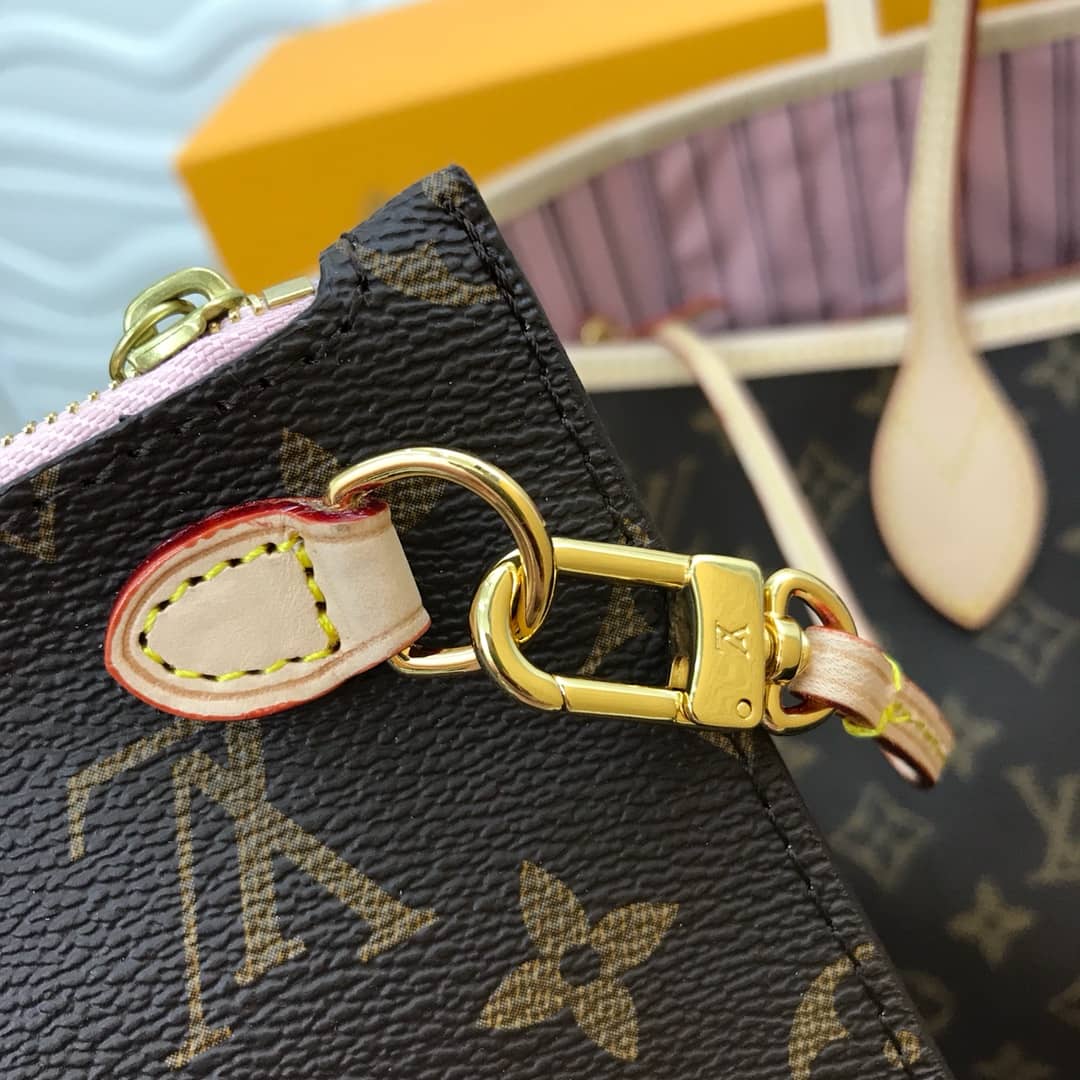 Louis Vuitton Neverfull Dupe Monogram GM Shoulder Bag Replica Pink M40990