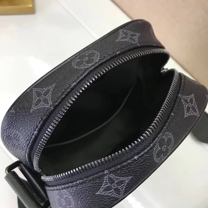 Louis Vuitton Monogram Eclipse Danube PM Vivienne Replica Shoulder Bag M43677