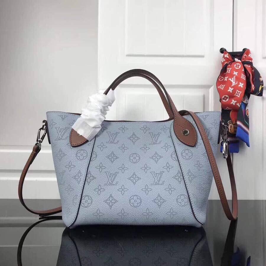 Louis Vuitton Mahina Hina PM Leather Tote Replica Blue M54353