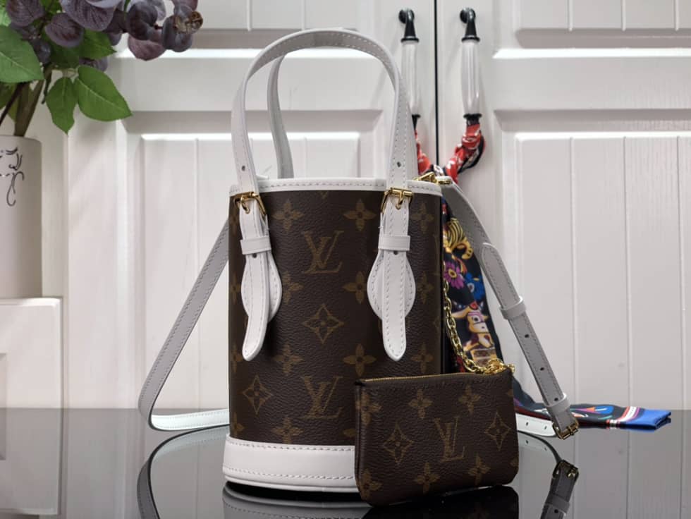 Louis Vuitton Nano Monogram Brown M81489 Replica Bucket Bag
