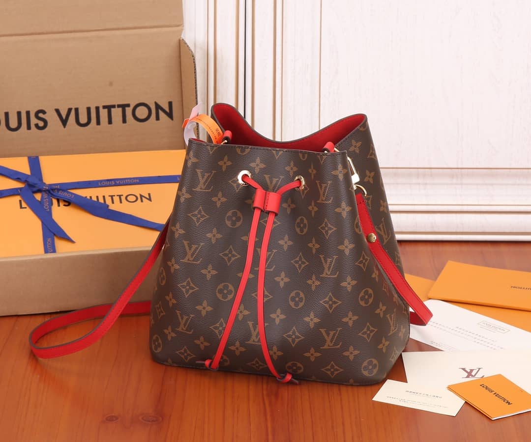 Louis Vuitton Neo Noe Replica Bucket Bag Brown M44021