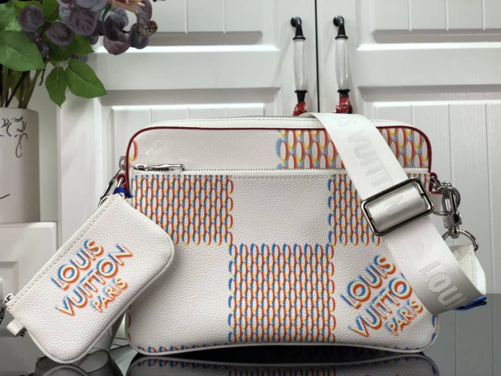 Louis Vuitton Damier Trio Pink M20665 Replica Messenger Bag