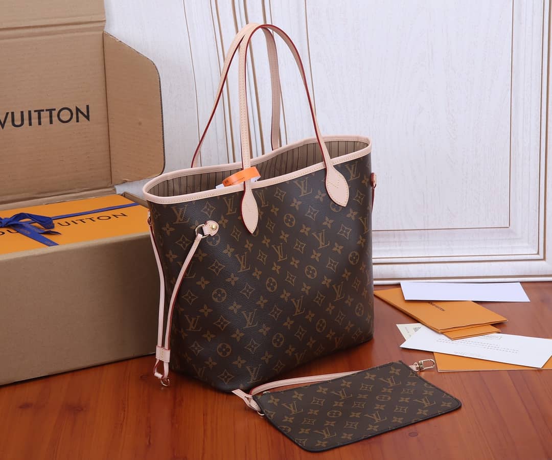 Louis Vuitton Monogram Neverfull MM Bag Replica Pink M40995