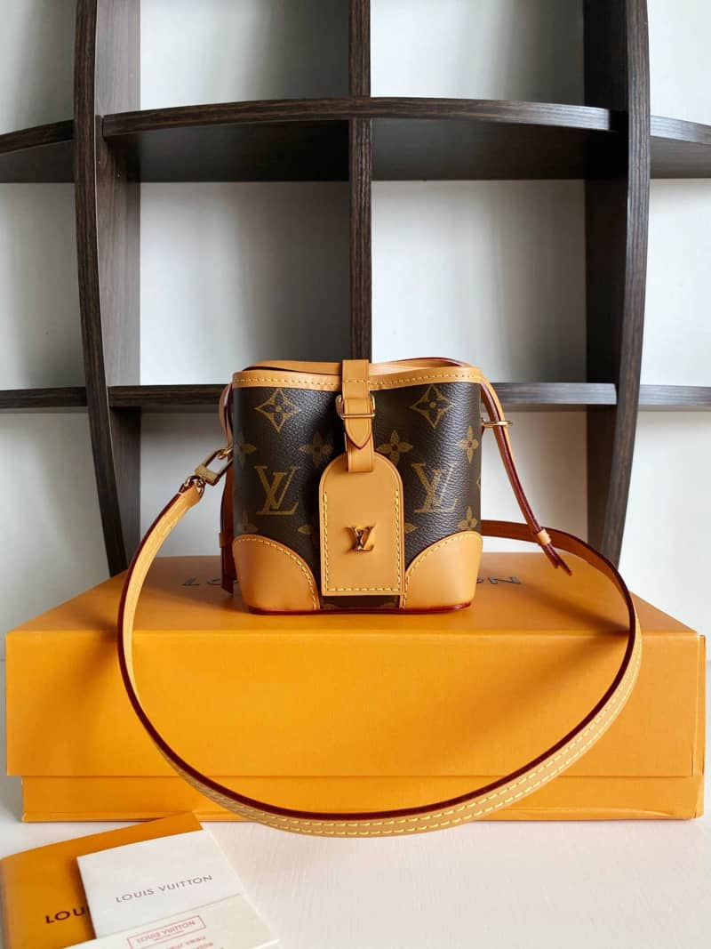 Louis Vuitton Monogram Coated Canvas Replica Crossbody Bag Brown M57099