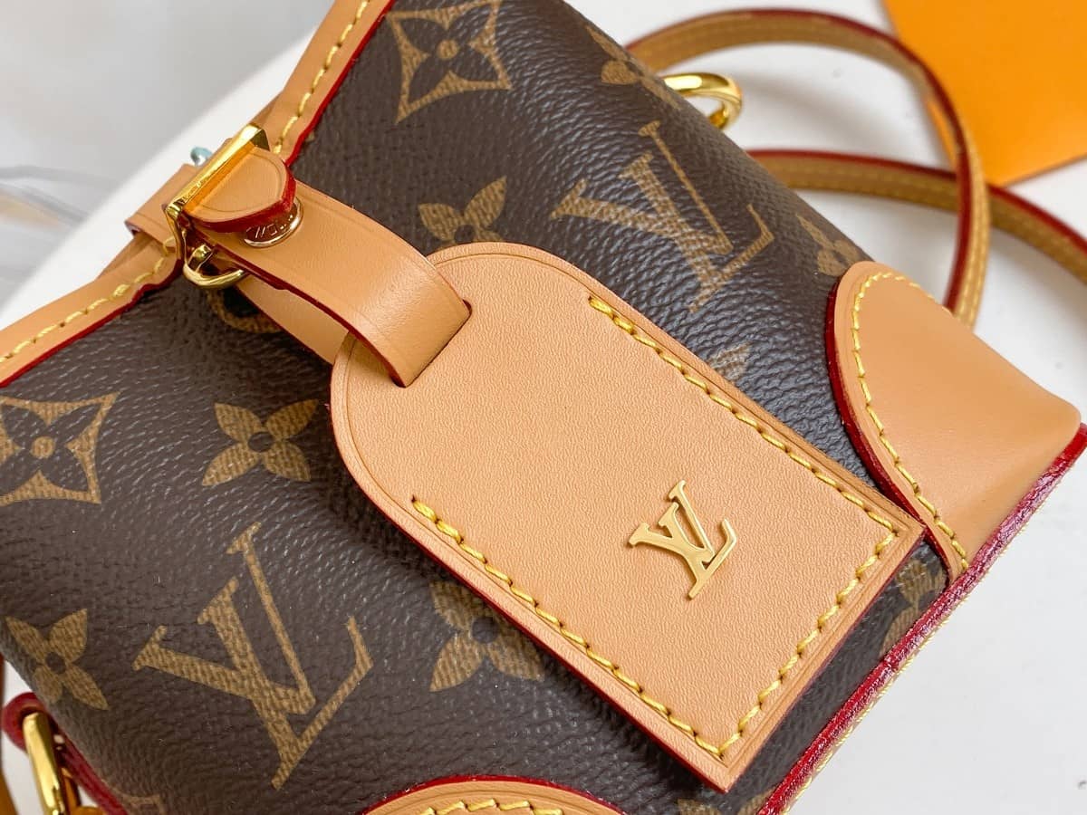 Louis Vuitton Monogram Coated Canvas Replica Crossbody Bag Brown M57099