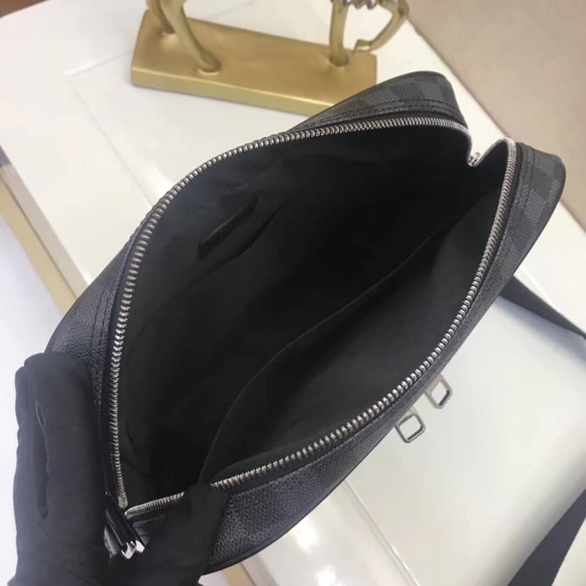 Louis Vuitton Damier Graphite Dayton Reporter PM Replica Shoulder Bag N41408