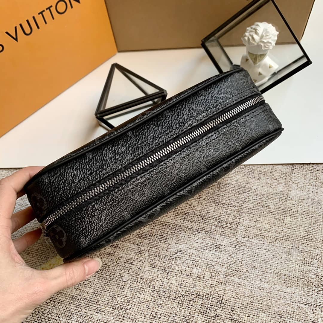 Louis Vuitton GM Monogram Eclipse Toiletry Bag Replica M43383