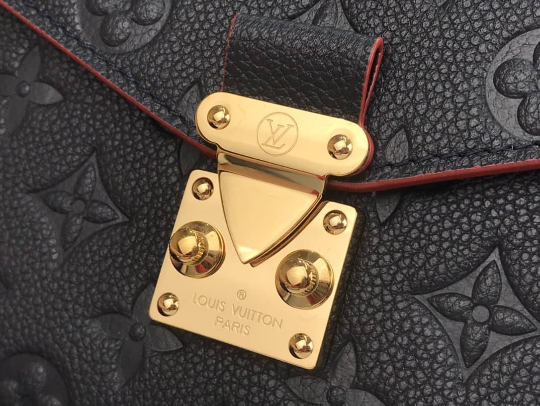 Louis Vuitton Pochette Metis Braided Monogram Empreinte Replica Black M43942